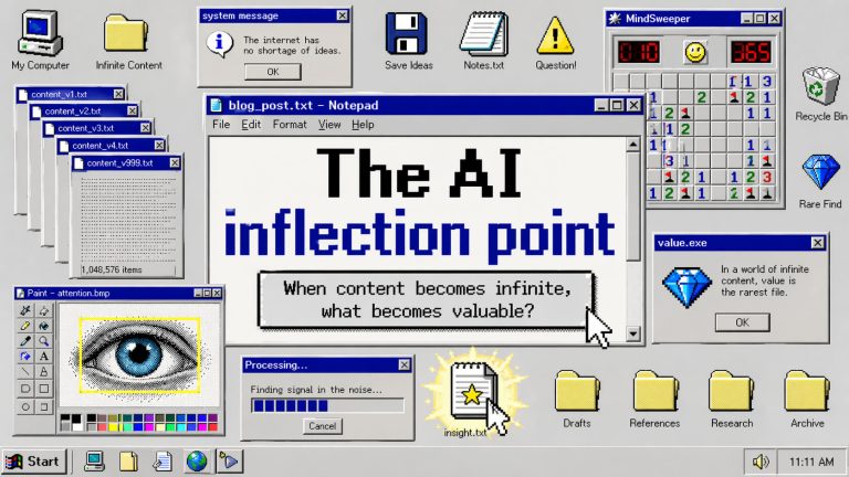 With AI content is now infinite. So what actually wins?