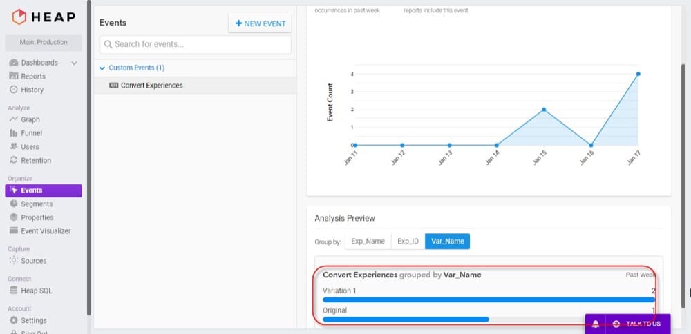 Screenshot of Convert Experiences showing A/B testing, multivariate testing, audience targeting, revenue tracking, and GDPR-friendly experimentation tools.